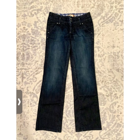 PAIGE Foothill Flap Pocket Coated Wide Leg Jeans - Picture 2 of 3